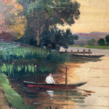 Tableau XIXème huile sur bois