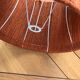 Orange wool lampshade