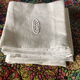 Serviettes de table en coton avec monogramme