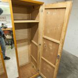 1950s Parisian wardrobe with mirror, 135 x 19 cm