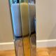 Lampe de sol bicolore en chrome et or Willy Rizzo lumica