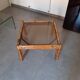 Vintage coffee table, rattan, bamboo and glass in the style of Vivai del Sud.