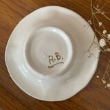Flowered ceramic ashtray