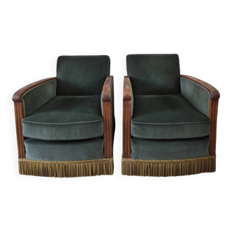 Pair of Art Deco armchairs