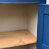 1940s Parisian blue paneled wardrobe