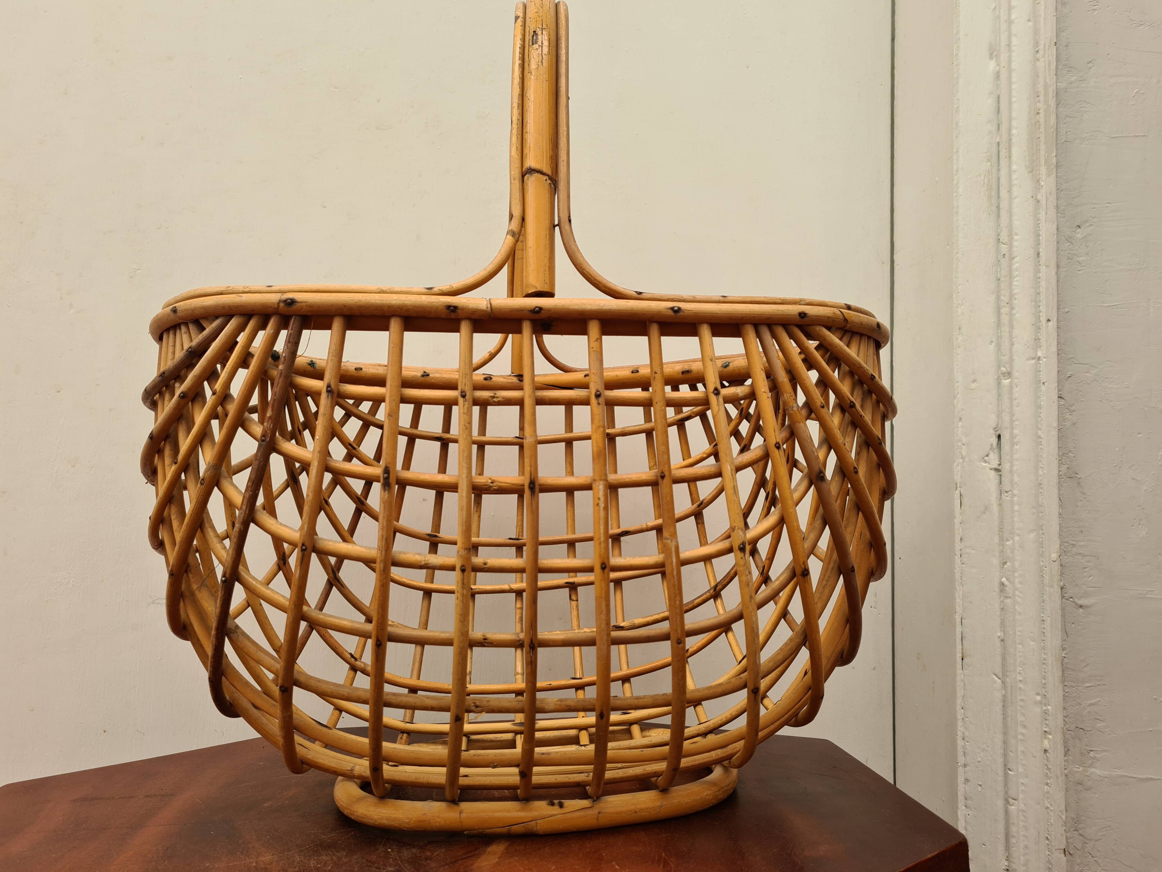 Old bamboo basket, south of France.
