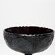 Vintage black decorative plate, Italy, 1960s