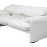 Cassina leather sofa Maralunga model