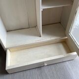 Bathroom cabinet pharmacy patinated wood