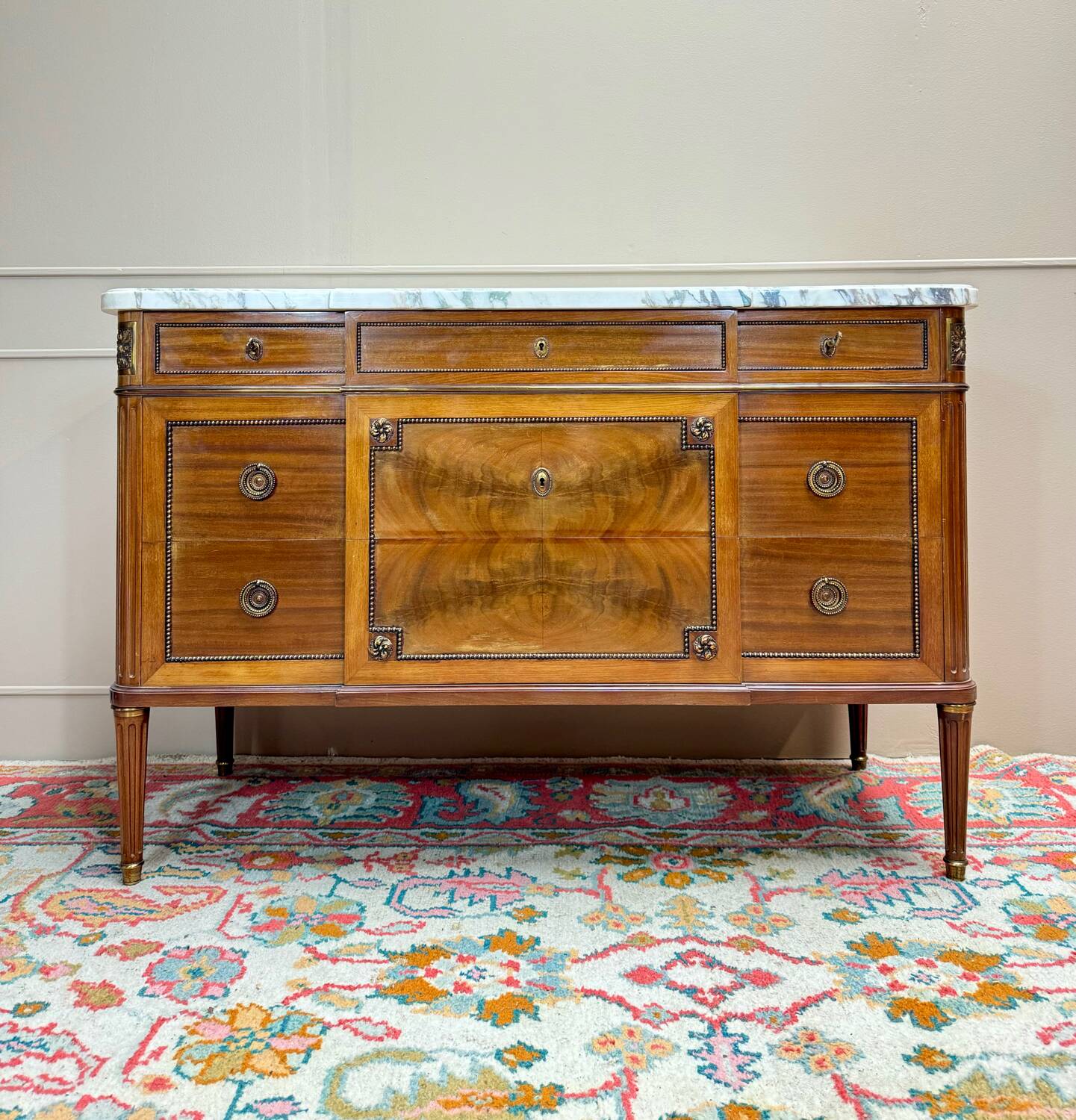 Louis XVI Style Mahogany Chest of Drawers