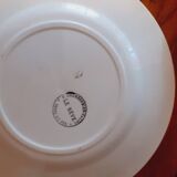 6 Charbonnier-Salins dessert plates circa 1930