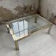 Brass chrome coffee table