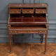 Mahogany cylinder desk nineteenth style Louis XVI red marble