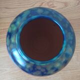 Hand-turned stoneware vase – Iridescent glaze