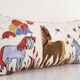 Vintage embroidered cushion cover 46x86 cm