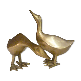 Pair of ducks brass