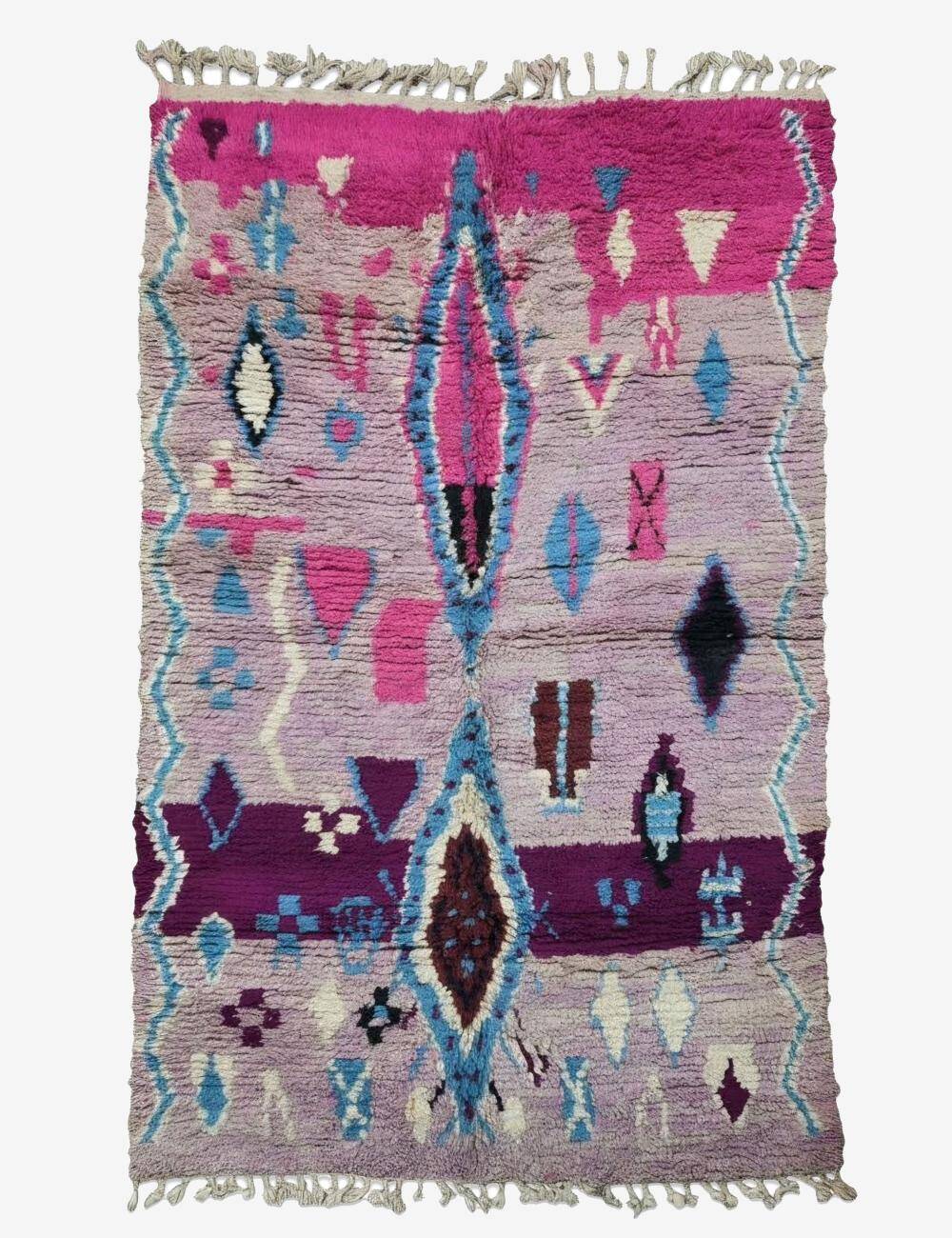 Tapis Marocain Violet - 296 x 172 cm