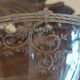 Old XL champagne glasses with chiseled decoration