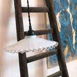 White opaline lace walker