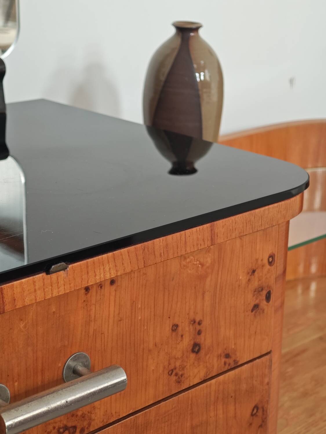 Jindrich Halabala dressing table and bedside tables for Up Zavody 1950