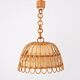 Mid-century Spanish rattan pendant lamp