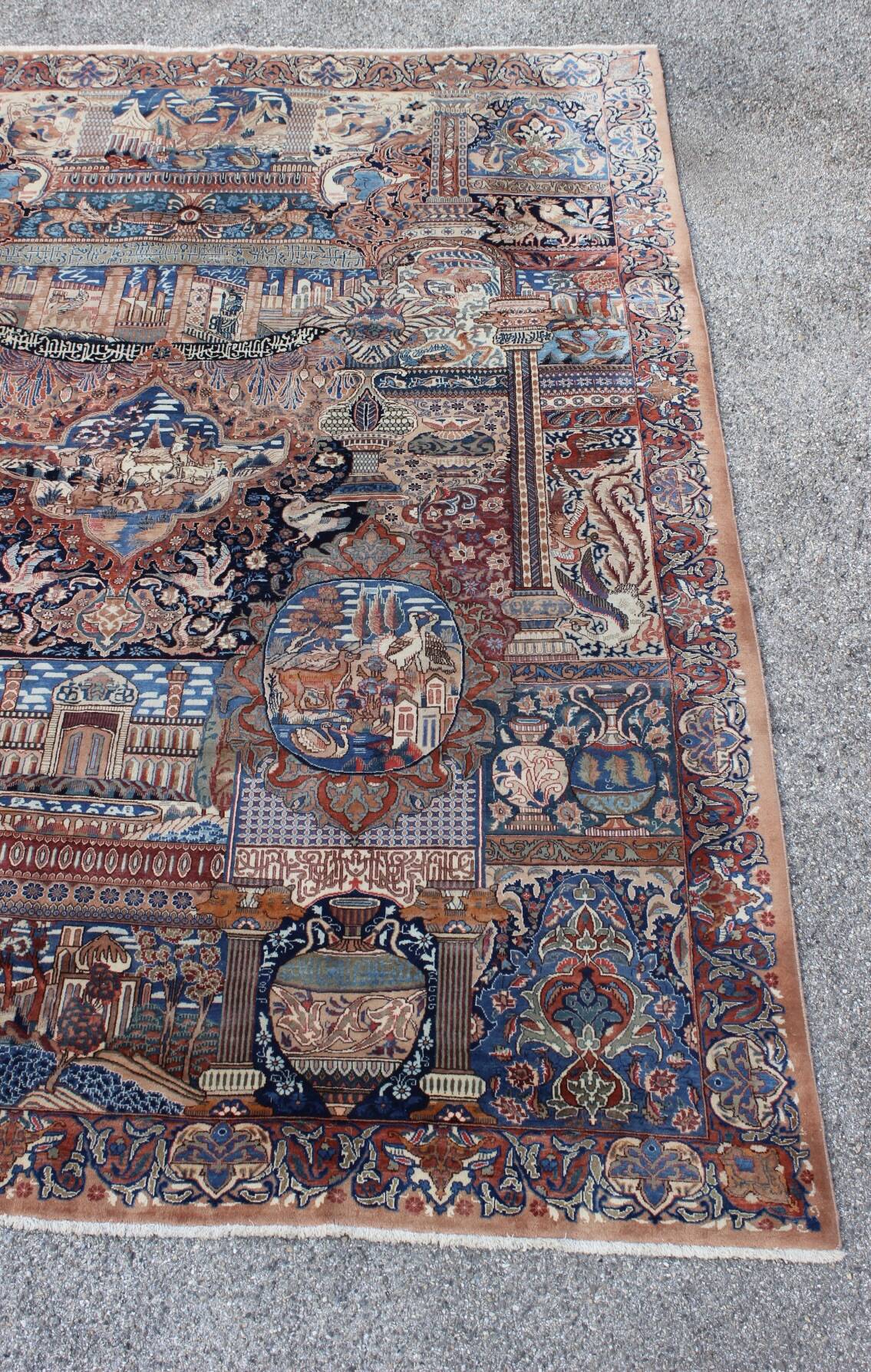 Large Kashmar wool rug, Persia circa 1950