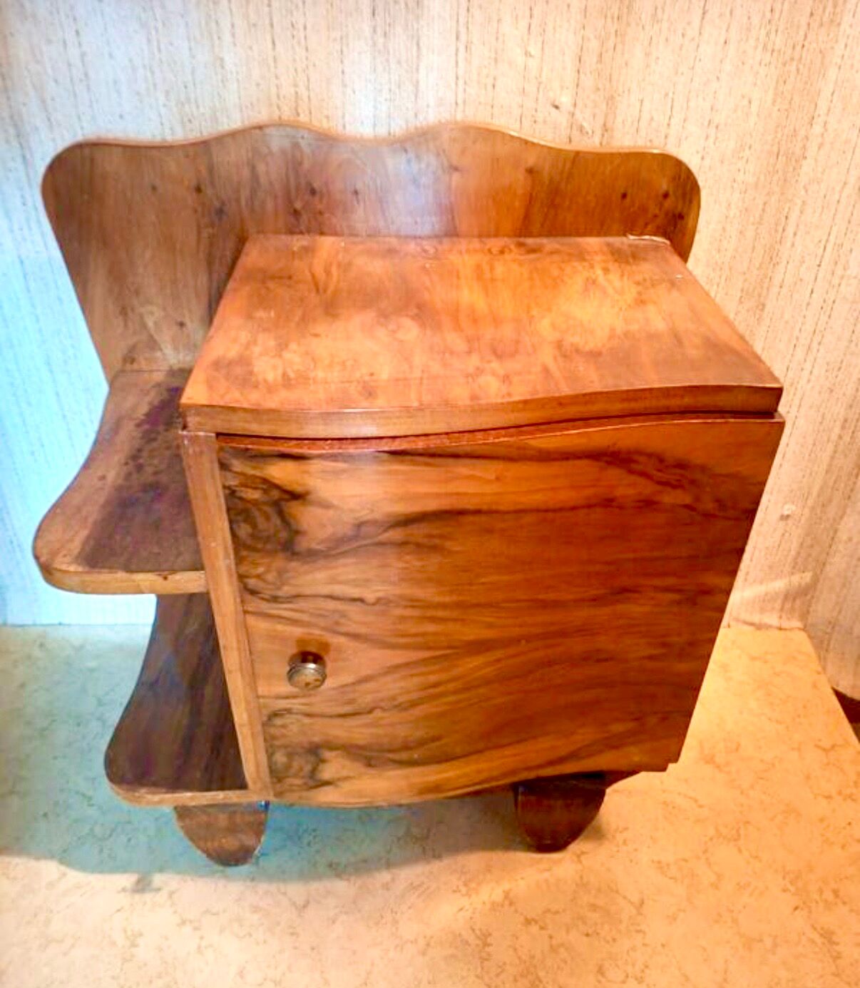 Jindrich Halabala bedside table pair