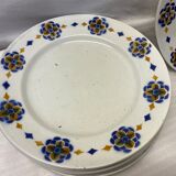 Ensemble de 7 assiettes Moulin des Loups