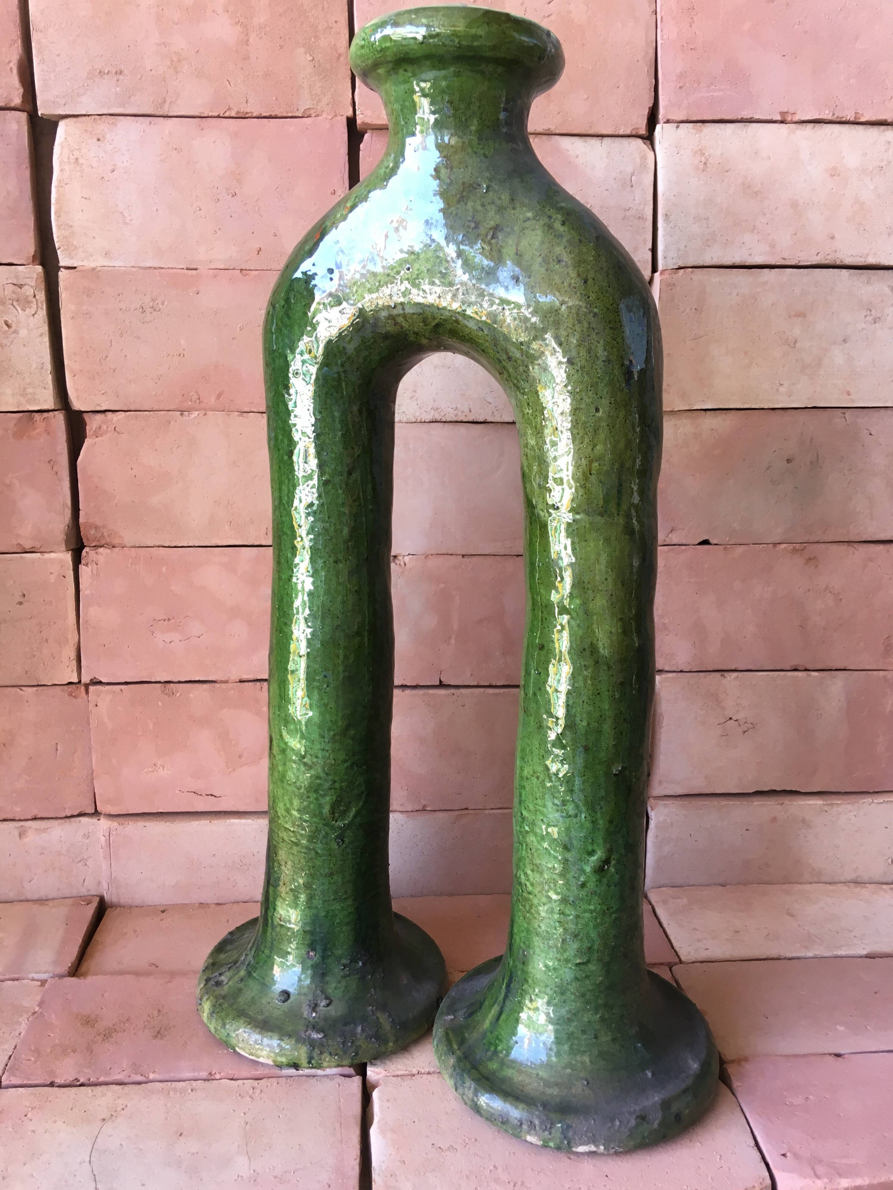 Tamegroute pottery in glazed terracotta