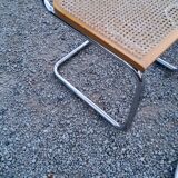 Set of 4 chairs cesca B32 Marcel Breuer Italian edition 1970
