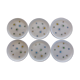 6 flat ceramic plates