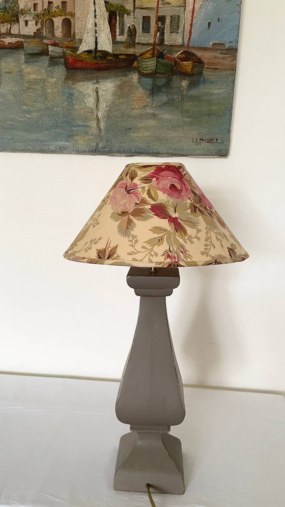 Lampe bois tourné