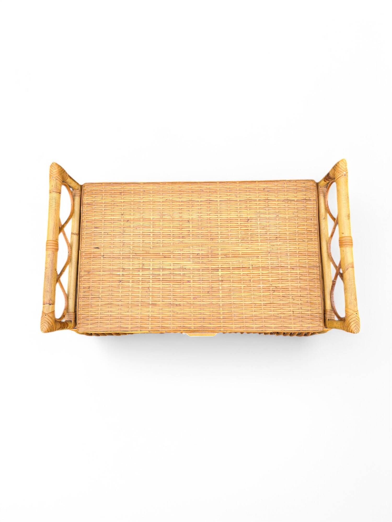 70's Rattan Bench / Chest