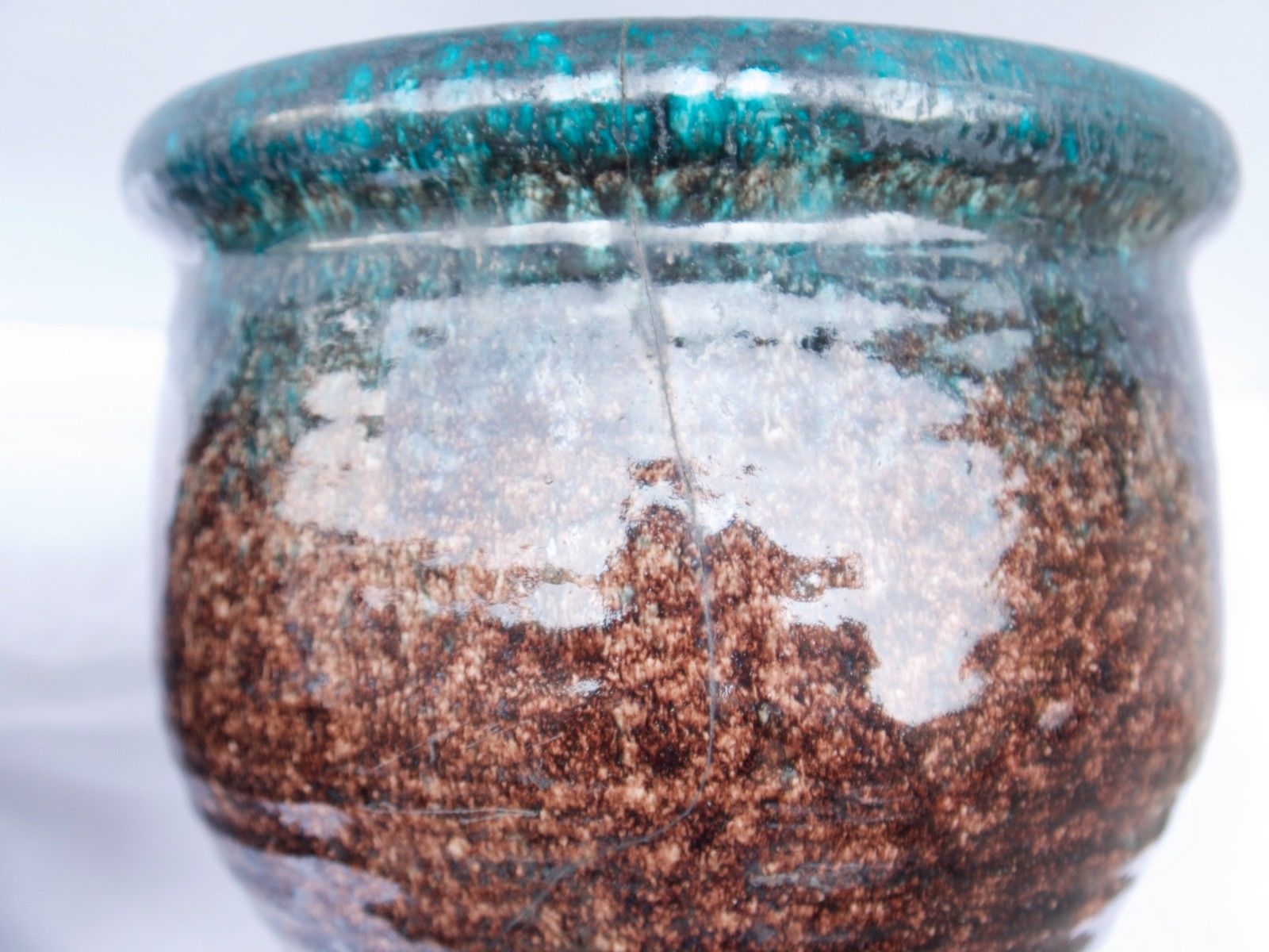 Pair of Accolay vintage ceramic pot cover