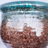 Pair of Accolay vintage ceramic pot cover