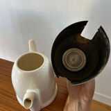 Salam Thé 57 teapot in stainless steel and earthenware
