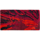 Red splash space age carpet
