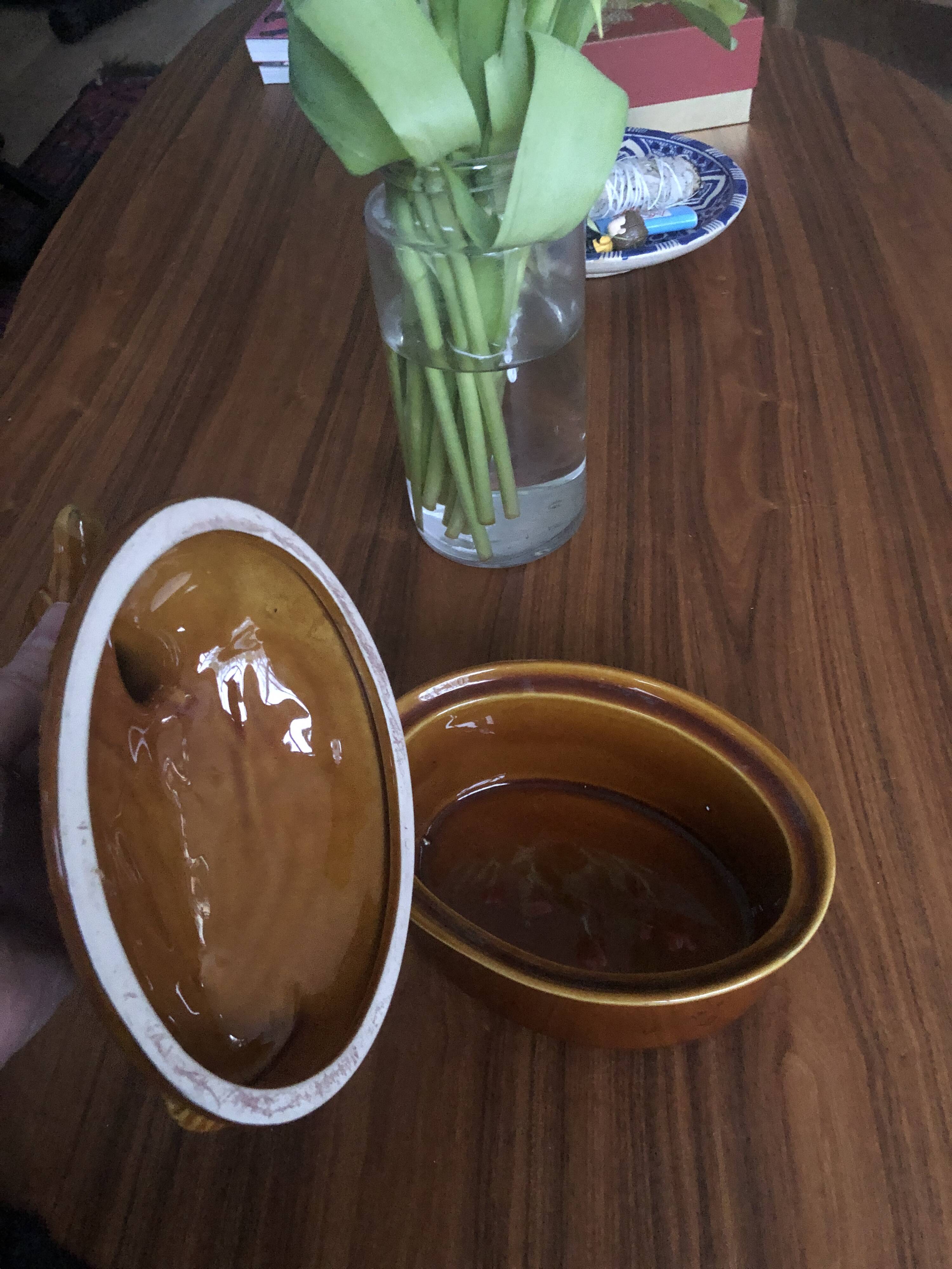 Ceramic duck terrine