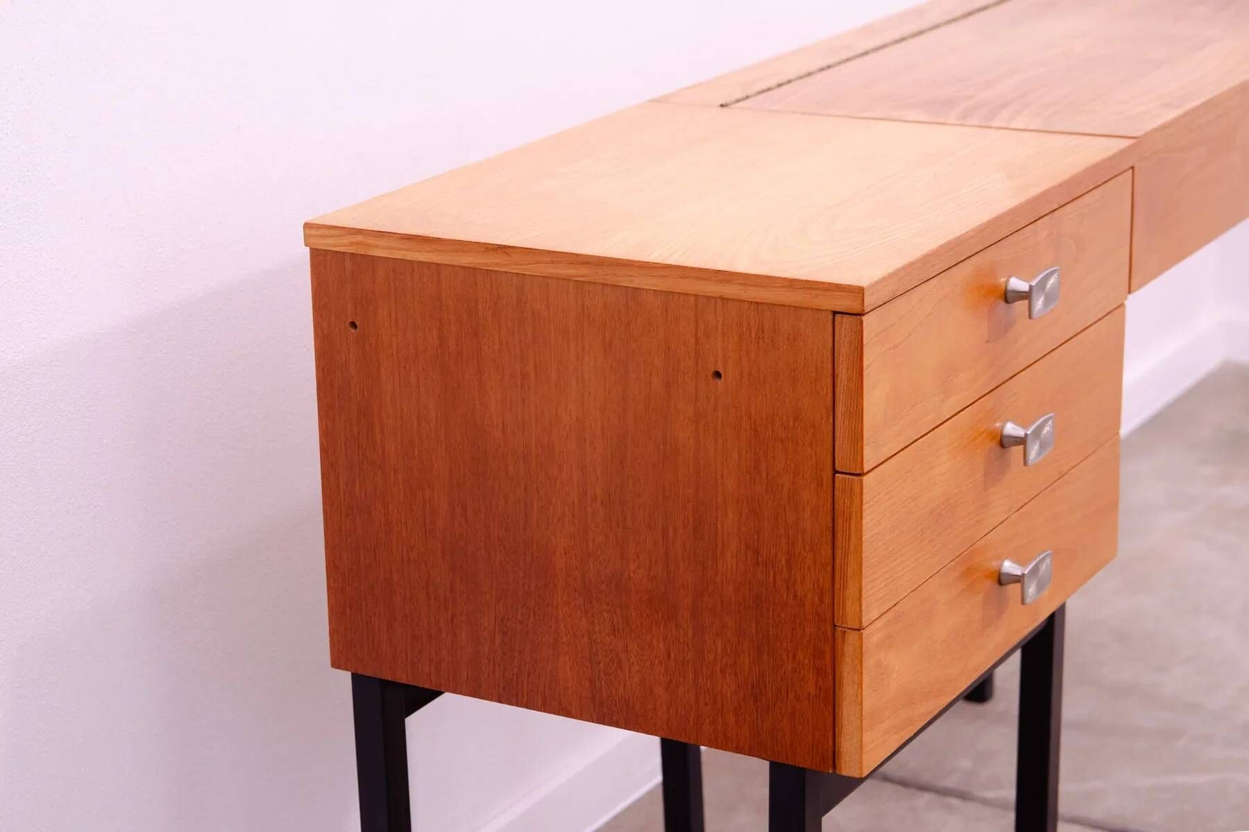 Ladies' dressing table by UP Závody, mid-century vanity table with storage