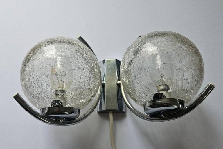 Rare Mid-Century Wall Lamp in the Style of Gaetano Sciolari, Italy, 1970s