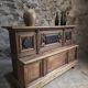 Pharmacy counter in antique oak / kitchen island, circa 1870–1900