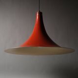 Suspension sorcière XL Massive Lighting, orange laqué, Belgique, 1960s