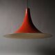 Suspension sorcière XL Massive Lighting, orange laqué, Belgique, 1960s