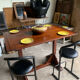 High table / bar table in teak – 4 to 6 people