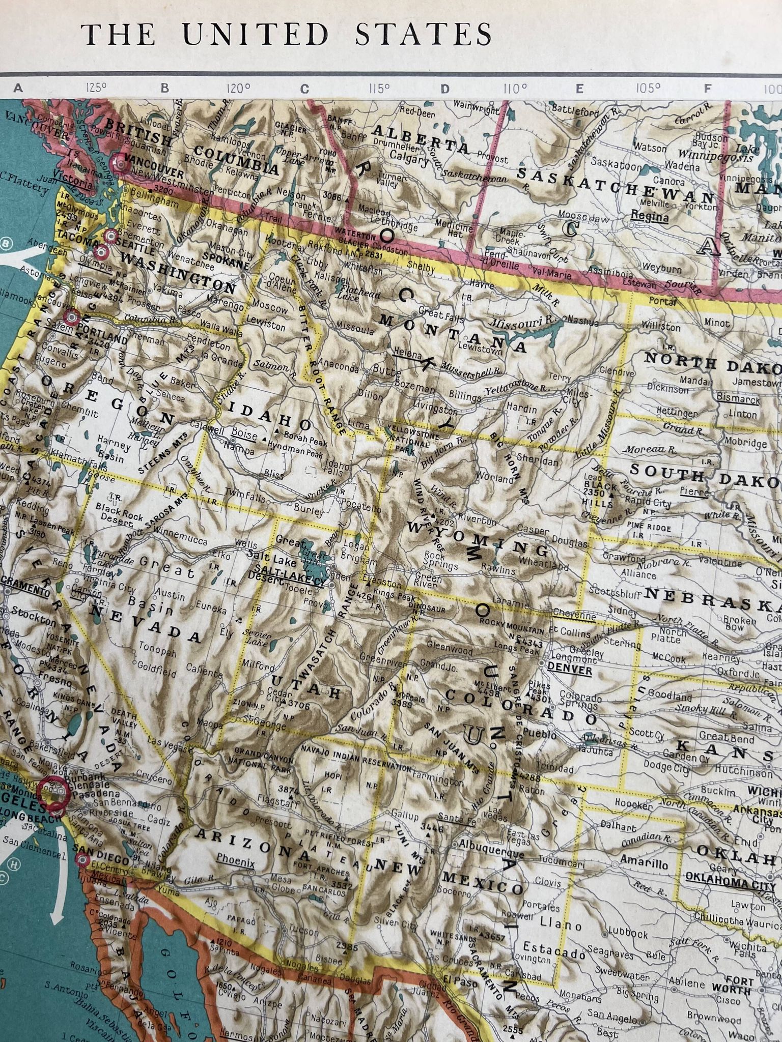 Old map of the United States — Trade routes & Geography | Mexico