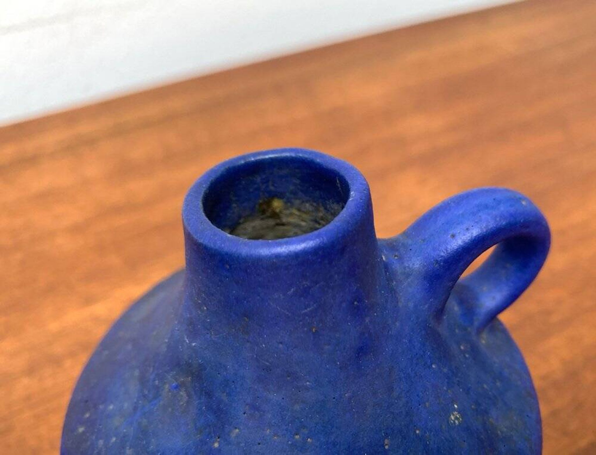 Mid-century German minimalist cobalt blue vases by Hartwig Heyne Pottery, 1960s, set of 3.