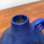 Mid-century German minimalist cobalt blue vases by Hartwig Heyne Pottery, 1960s, set of 3.
