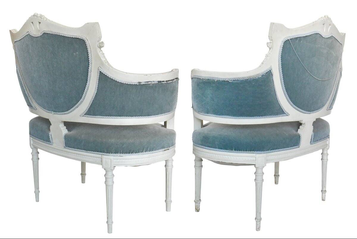 Pair of Louis XVI style marquises