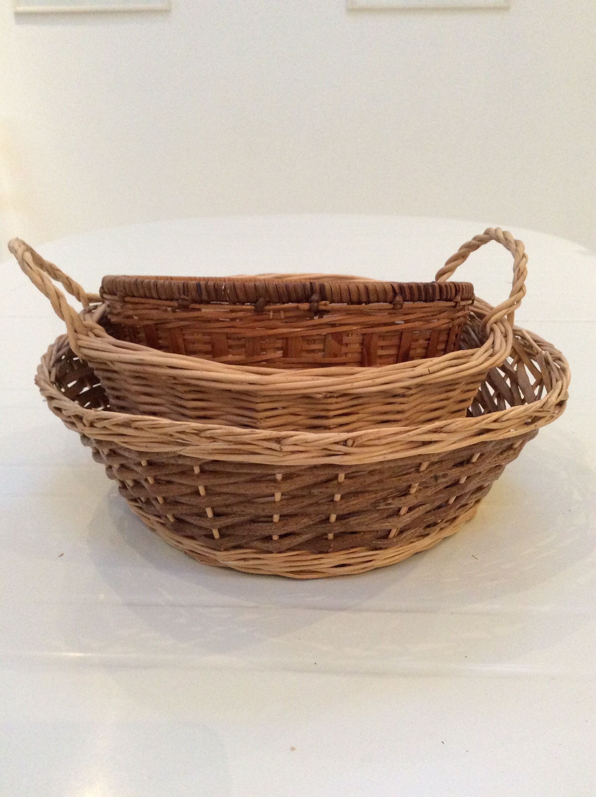 Set of 3 Wicker baskets