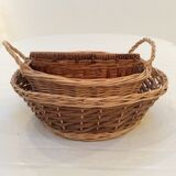Set of 3 Wicker baskets